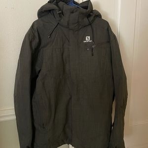 Salomon big mountain ski or snowboard jacket.